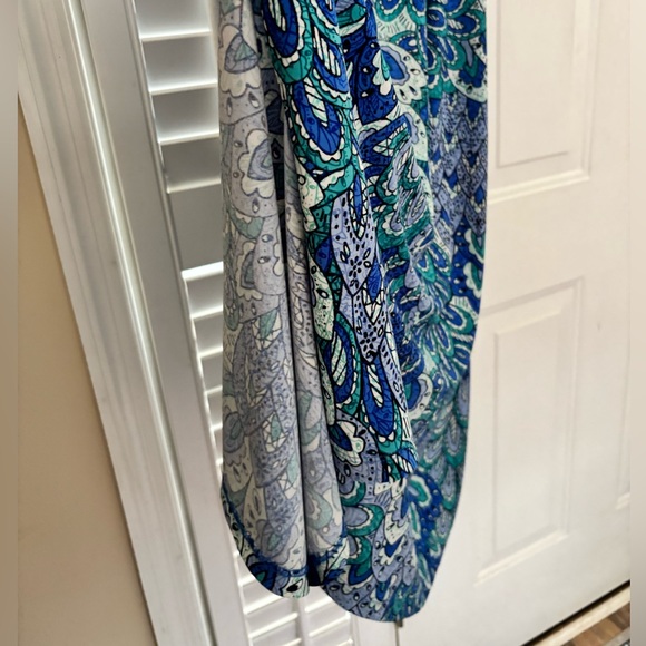 Anne Klein Blue and Green Maxi Dress size 14 - Picture 11 of 12